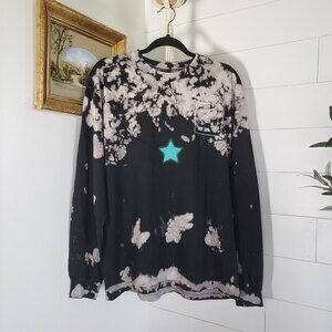 Travis Scott Astroworld Shattered Face Bleach Dye L/S Tee Large